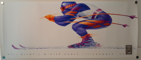 Stamp of Olympics » The Bob Christianson Collection of Olympic Posters 1994 Lillehammer, two CBS posters, 99x42cm