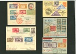 Stamp of Paraguay 1931-35, Zeppelin group of five covers to Germany,