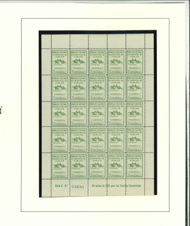 Stamp of Large Lots and Collections Spain: Huelva, Local Civil War Issue, Group of 4 sheets