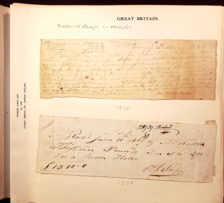 Stamp of Large Lots and Collections Great Britain Revenues: 1828-1984 Old-time estate lot