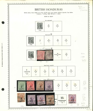 Stamp of British Honduras British Honduras: 1866-1973, Mint & used collection