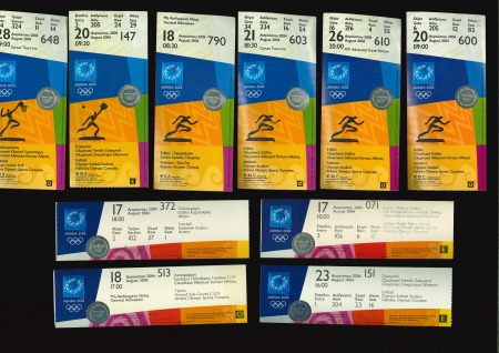 Stamp of Olympics » 2004 Athens 2004 Athens, group of 16 tickets 