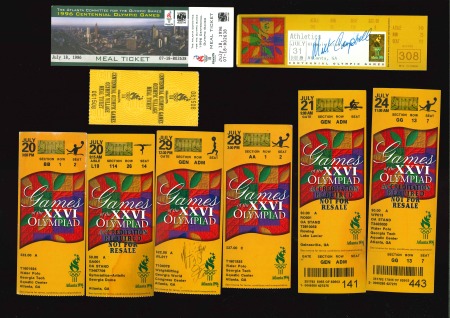 Stamp of Olympics » 1996 Atlanta 1996 Atlanta, group of 44 used tickets and 14 unused tickets for various events, plus 31 for cultural events
