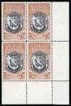 Stamp of Falkland Islands 1933 Centenary 1/2d. to £1 set in corner marginal