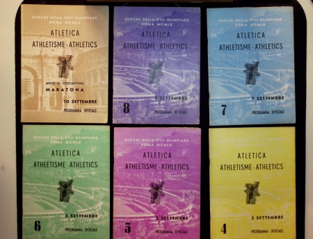 Stamp of Olympics » 1960 Rome 1960 Rome set of seven Athletics programmes plus the