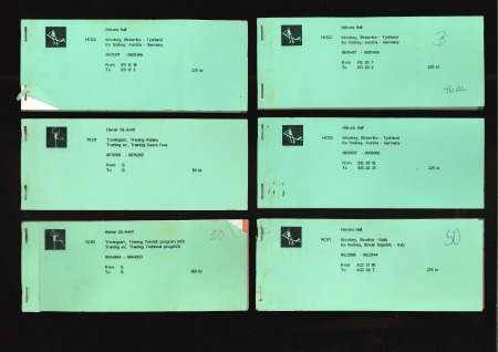 Stamp of Olympics » 1994 Lillehammer 1994 Lillehammer group of 15 complete booklets of tickets (50 in each) and 11 incomplete booklets