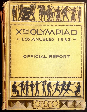 Stamp of Olympics » 1932 Los Angeles 1932 Los Angeles official report, faults to spine