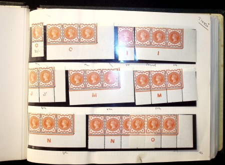 Stamp of Great Britain » Collections 1881-1940s, A fantastic and very comprehensive collection of mint controls contained in two albums