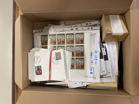 Stamp of Large Lots and Collections Box 7, All World, Diverse lot with some complete sheets