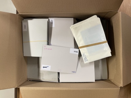 Stamp of Large Lots and Collections Box 49, All World, Around 400 cards with topics and