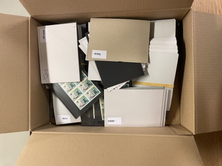 Stamp of Large Lots and Collections Box 52, All World, Around 400 cards with topics and