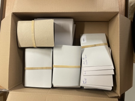 Stamp of Large Lots and Collections Box 57, All World, Around 400 cards with topics and