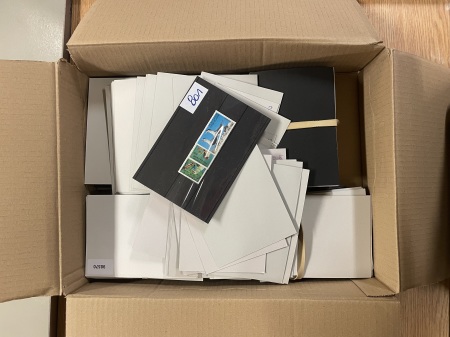 Stamp of Large Lots and Collections Box 58, All World, Around 400 cards with topics and