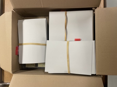 Stamp of Large Lots and Collections Box 60, All World, Around 400 cards with topics and