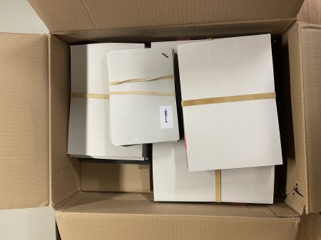 Stamp of Large Lots and Collections Box 61, All World, Around 400 cards with topics and