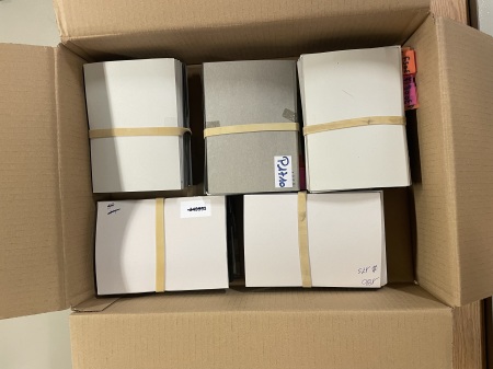 Stamp of Large Lots and Collections Box 62, All World, Around 400 cards with topics and