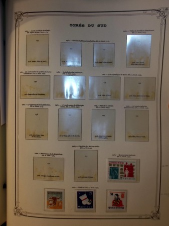 Stamp of Large Lots and Collections Korea (South): 1960-67, Yvert & Tellier printed hingeless album with mint sets