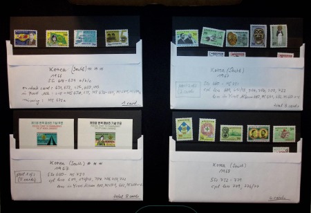 Stamp of Korea » South Korea Korea (South): 1967-94, Collection of mint n.h. sets