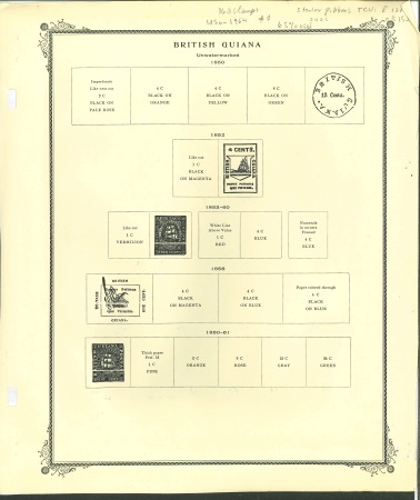 Stamp of British Guiana » Collections British Guiana: 1862-1964, stamp collection on 13 album
