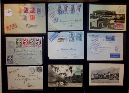 Stamp of Large Lots and Collections French Colonies: 1902-1952, Small box with over 100