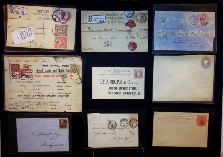 Stamp of Large Lots and Collections GB: 1852-1941, Small box with around 150 covers mostly