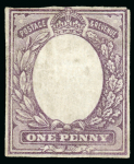 Stamp of Great Britain » King Edward VII One Penny Frame Proofs Frame proofs in black and in