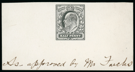 Stamp of Great Britain » King Edward VII 1901 (19 August) new die for the halfpenny in black