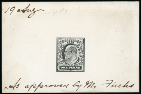 Stamp of Great Britain » King Edward VII 1901 (19 August) new die for the one penny in black