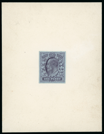 Stamp of Great Britain » King Edward VII 1901 (April/May) 1d. stamp sized paste up essay in