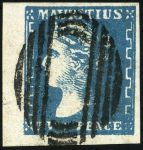 Stamp of Mauritius » 1859 Dardenne Issue (SG 41-44) 1859 Dardenne 2d blue, bright fresh shade, fine to