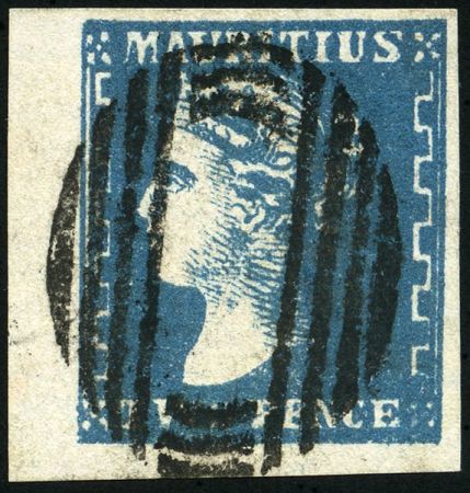 Stamp of Mauritius » 1859 Dardenne Issue (SG 41-44) 1859 Dardenne 2d blue, bright fresh shade, fine to