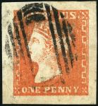 Stamp of Mauritius » 1859 Dardenne Issue (SG 41-44) 1859 Dardenne 1d dull vermilion, large margins all