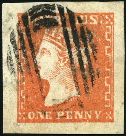Stamp of Mauritius » 1859 Dardenne Issue (SG 41-44) 1859 Dardenne 1d dull vermilion, large margins all