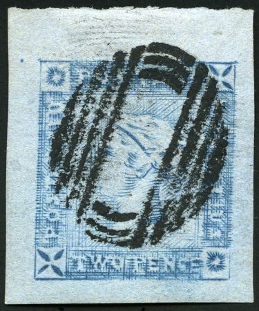 Stamp of Mauritius » 1859 Lapirot Issue » Worn Impressions (SG 39) 1859 Lapirot 2d blue, worn impression, position 3