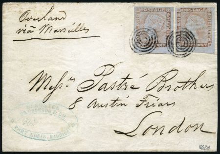 Stamp of Mauritius » 1848-59 Post Paid Issue » Worn Impressions (SG 16-22) 1848-59 Post Paid 1d red brown on greyish, worn impression,