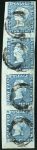 Stamp of Mauritius » 1848-59 Post Paid Issue » Intermediate Impressions (SG 10-15) 1848-59 Post Paid 2d blue on bluish, intermediate impression,