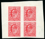 Stamp of Great Britain » King Edward VII 4th September 1901 colour Trials in singly fugitive