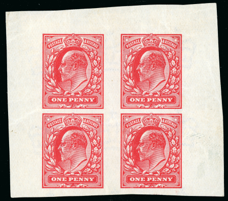 Stamp of Great Britain » King Edward VII 4th September 1901 colour Trials in singly fugitive