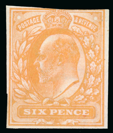 Stamp of Great Britain » King Edward VII Imperforate colour trials on watermarked paper, using