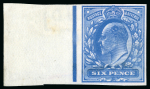 Stamp of Great Britain » King Edward VII 6d. in Blue from the left of the sheet, with good margins