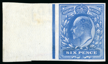 Stamp of Great Britain » King Edward VII 6d. in Blue from the left of the sheet, with good margins
