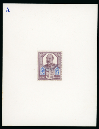 Stamp of Great Britain » King Edward VII 1901 5d Composite “paste up” essay of the Victorian