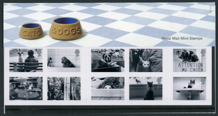 Stamp of Great Britain » Queen Elizabeth II 2001 Cats and Dogs (Self Adhesive) sheetlet of ten,