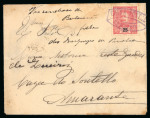 Stamp of Large Lots and Collections Portugal - Cancellations: 1860s-1940s, small box of over 200 stamps and a few covers/cards