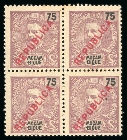 Stamp of Large Lots and Collections Portuguese Colonies - Mozambique: 1886-1940s, accumulation in a box in stockbooks, stockcards and loose