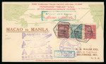 Stamp of Large Lots and Collections Portugal - Macao: 1892-1958, group of 40+ covers with a range of frankings, incl. first flight airmails