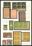Stamp of Large Lots and Collections Portugal: 1912-30, stock of Ceres issues in 3 stockbooks incl. an attractive selection of of imperf. proofs