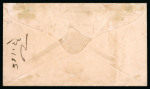 Stamp of Mauritius » Mauritius Used in Seychelles (B64) 1863 (Aug) envelope from Seychelles to India with 1859-61