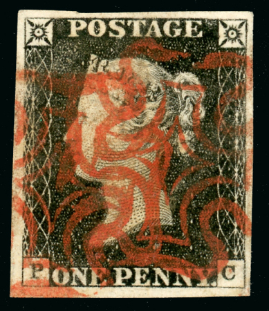 Stamp of Great Britain » 1840 1d Black and 1d Red plates 1a to 11 Plate 3 PC with good to very good margins, two clear