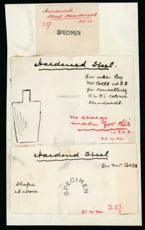 Stamp of Great Britain » King Edward VII 1902 A remarkable striking book piece with 3 assorted